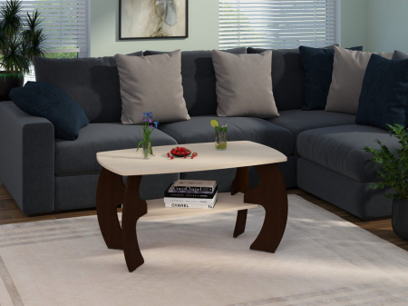 Masuta cafea - Masa Cafea Malvina Wenge+Mesteacan