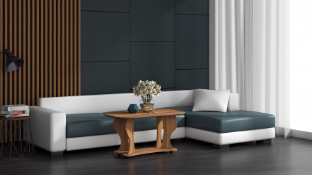 MIC MOBILIER - Masa Cafea Prestige, Nuc Deschis