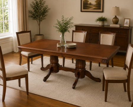 Mese - Masa extensibila RH7132 Dirty Oak 160x100x77 cm