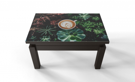 Masute - Masa Transformer Butterfly Print 7 Wenge
