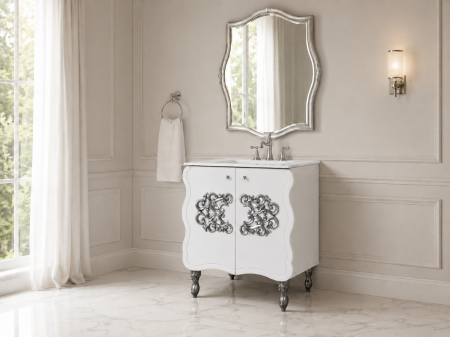 Masca baie cu lavoar Temptation Argint 66x90x47 cm