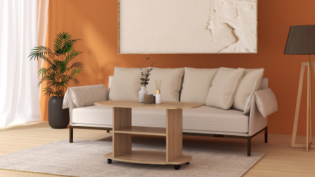 Masuta De Cafea Twist Ro,100x60x54 cm, Sonoma [0]