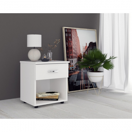 MOBILIER DORMITOR - Noptiera RO ALB