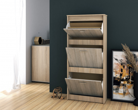 Pantofar 800 3s Ro, 80x26x127 cm, Sonoma/Trufe [1]