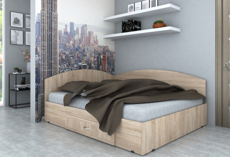 MOBILIER DORMITOR - Pat Colt 140 Sonoma