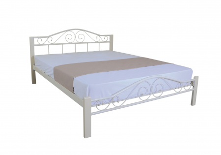 Pat dormitor - Pat Metalic Alice Lux, 140x200 cm - Bej