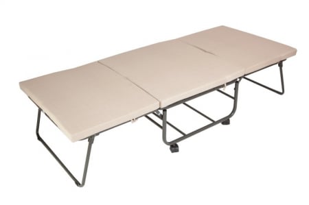 Paturi - Pat Metalic Pliant Kristin C940, 195x79x46 cm, Crem