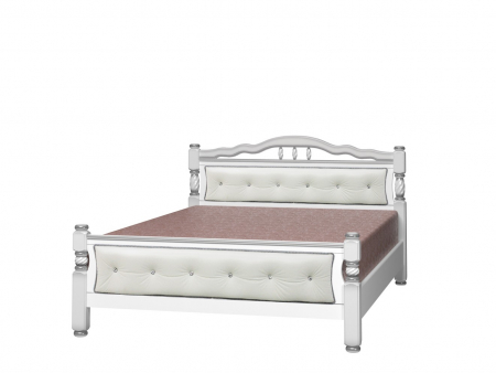 MOBILIER TAPITAT - Pat Mijloc Karina 11 Tapitat Alb Perlat