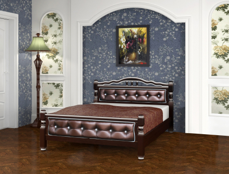 MOBILIER TAPITAT - Pat Mijloc Karina 11 Tapitat Nuc Inchis Perlat