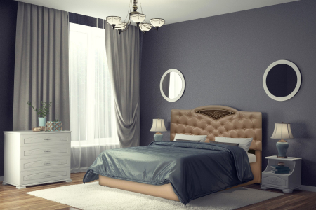 Mobila dormitor - Pat Mijloc Tapitat Charm 2