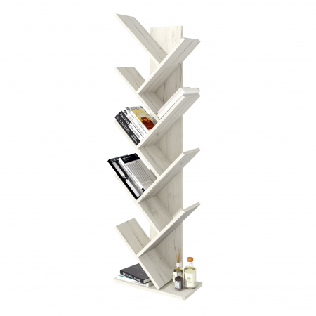 Raft pentru carti, 43x20x143cm, Stejar k001 [2]