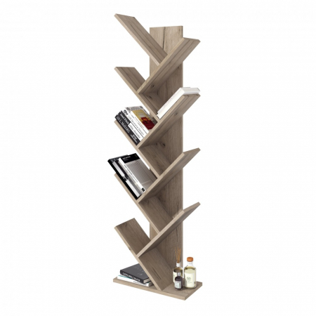 Raft pentru Carti, 43x20x143cm, Stejar k002 [2]