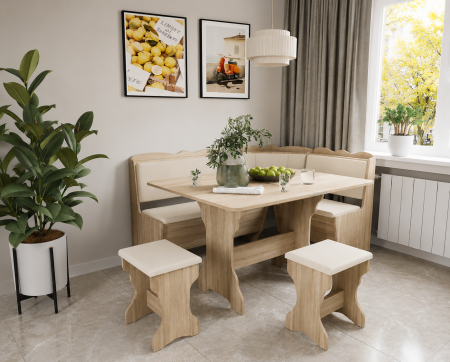 Coltare de Bucatarie - Set coltar bucatarie Rodos Sonoma Fildes
