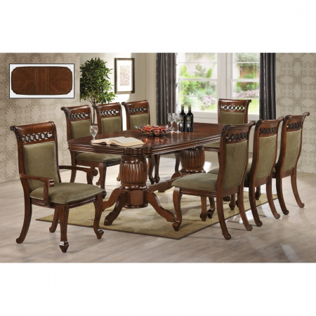 Mese si Scaune - Set masa AC3269T + 8 Scaune, Antique Cherry