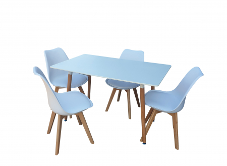 Mese - Set Masa Cu 4 Scaune HB01 Mica 120 cm