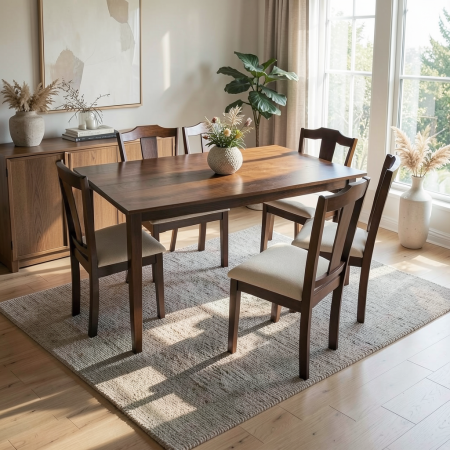 Set masa RH7008T cu 6 scaune RH159C Dirty Oak 150x90x76 cm