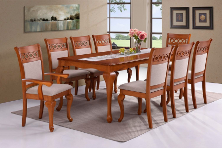 Mese si Scaune - Set Masa RH7062T + 6x Scaune RH8087C + 2x Scaune RH8087CA - Oak