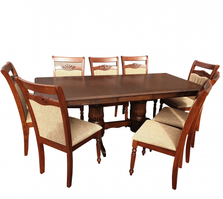 Set Masa RH7132 + 8 Scaune RH8064,160x100x77 cm, Dirty oak [1]