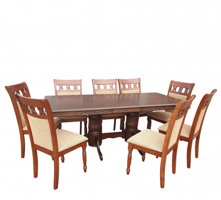 Set Masa RH7132 Si 8 Scaune TH8041,160x100x77 cm, Dirty Oak [1]