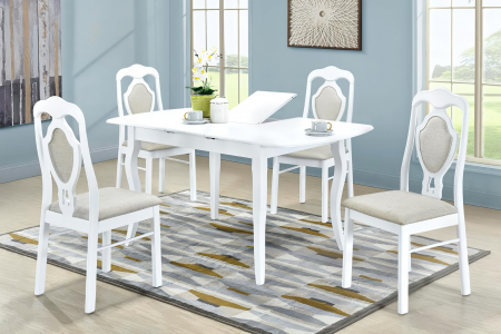 Mese - Set Masa RH7211EXT + 4 RH561C White,150x80x76 cm