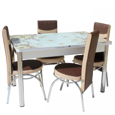 Set Masa Sticla Cu 4 Scaune Tip 2-0043 [0]