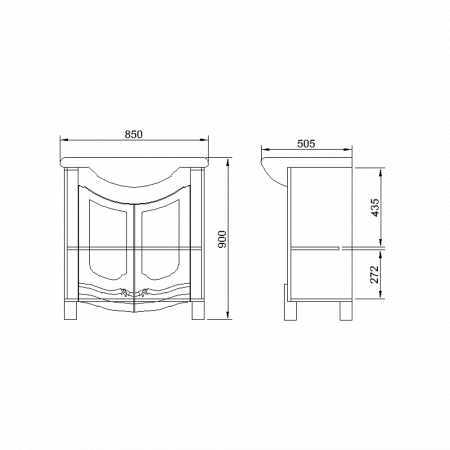 Set mobilier baie Venice 850, Nuc [7]