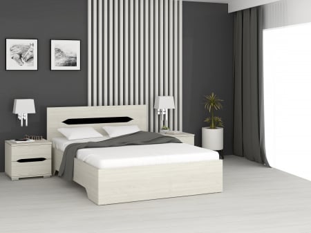 MOBILIER DORMITOR - Set Pat 120 + Doua Noptiere Valencia K001