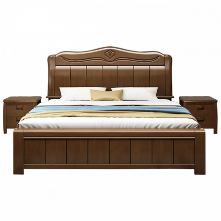 Set pat 160 + doua noptiere MU11, 160x200cm, Nuc [2]