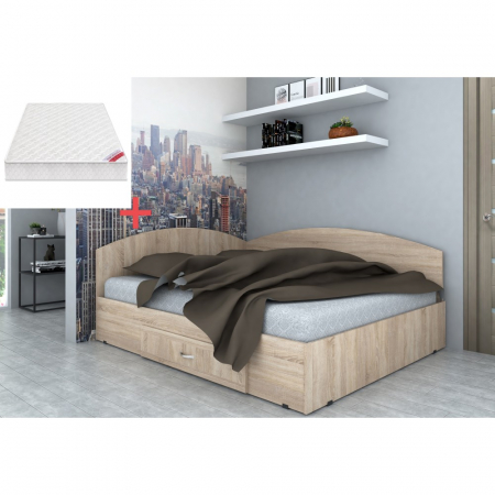 Set Pat Colt 160 + Saltea Mattres, Sonoma [1]