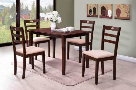 Mese - Set RH7006T+4RH135 Dirty Oak,110x70x76 cm