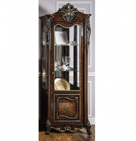 MOBILIER LIVING - Vitrina Gioconda Lux Radacina De Stejar 80X52X227CM
