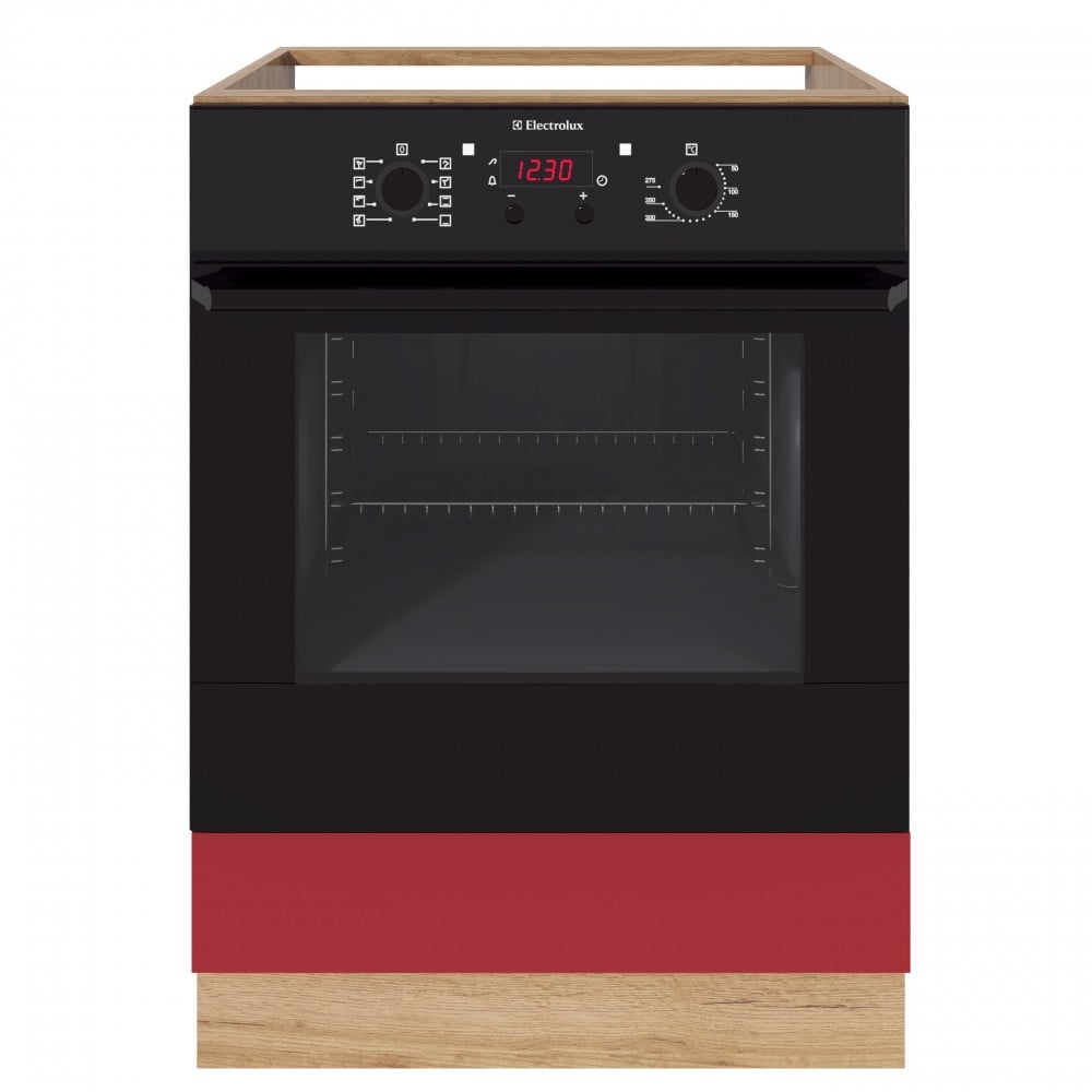 Corp inferior Chelsea, 60 Cuptor, Stejar K003+ Acril Rosu [3]