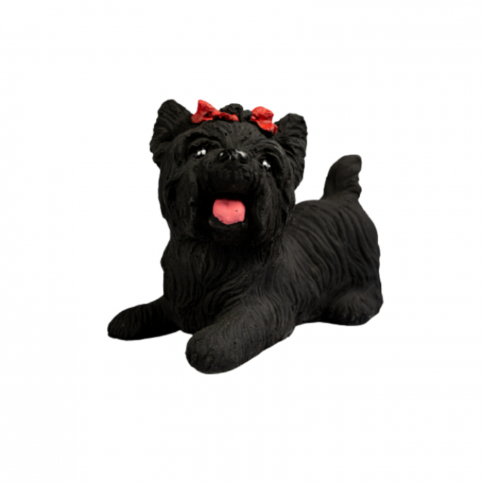 Bichon din beton, negru, pentru exterior, 22x17x12cm [3]
