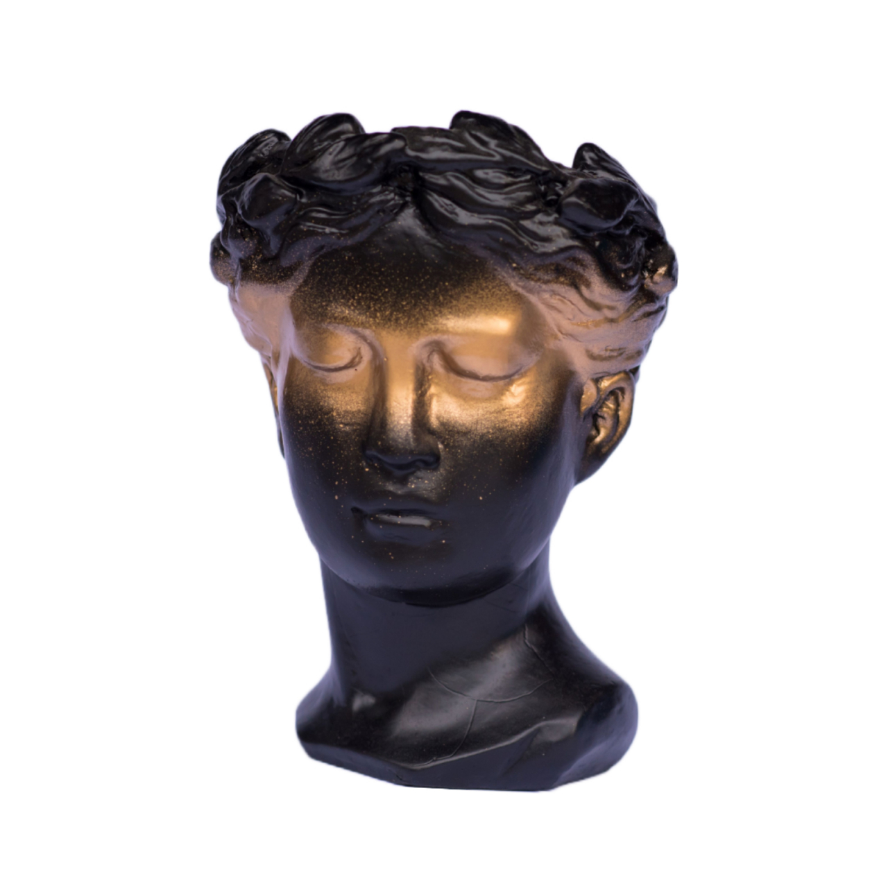 Pachet vaze Venus + Apollo, negru-auriu, 20cm + 16cm inaltime [4]