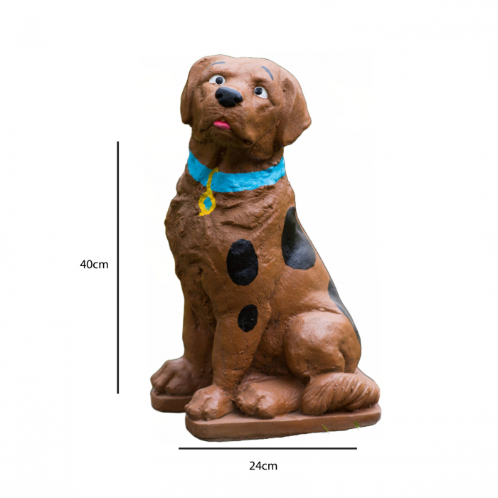 Statueta Scooby Doo, beton, pentru exterior, 40x24x20cm [4]