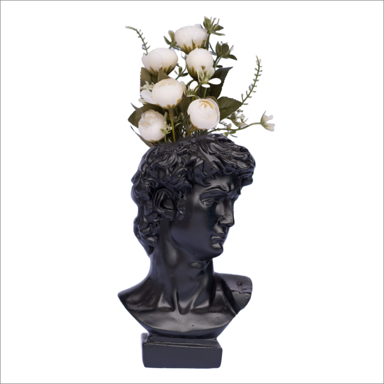 Vaza Apollo, negru, 16x9x9cm [3]