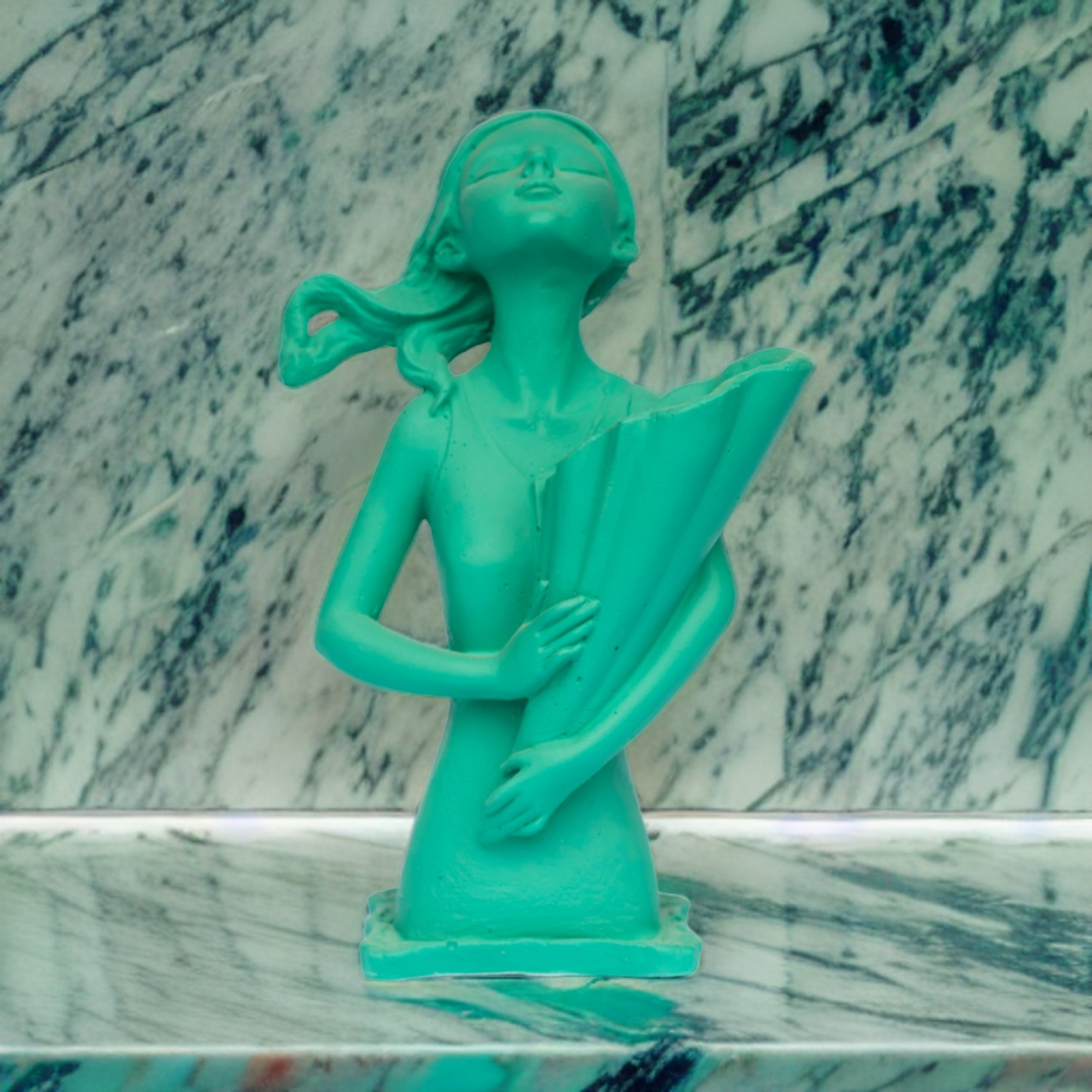 Vaza Dolly, verde, 34x20x16 cm [2]