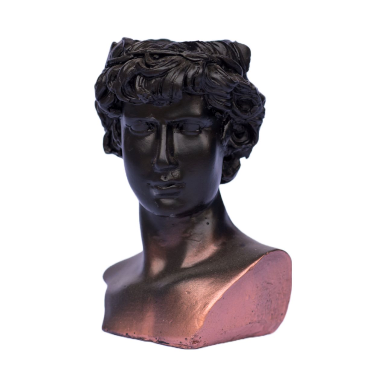Vaza Hercule, negru-aramiu, 20x14x14cm [4]