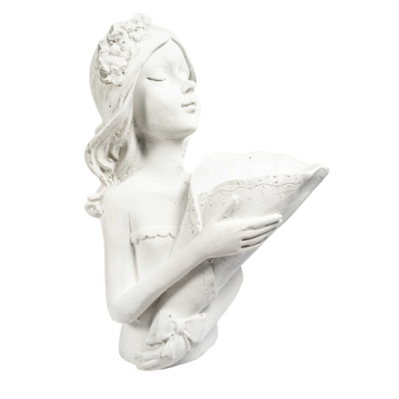Vaza Lady D., alb, 34x20x16 cm [1]