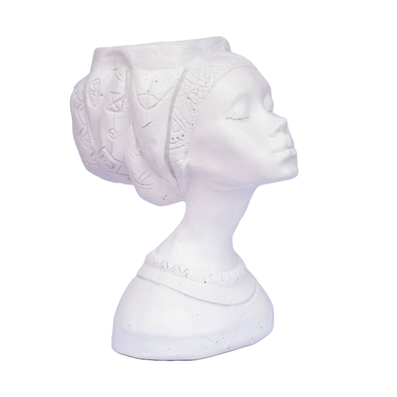 Vaza Printesa Africana, alb, 24x18x14 cm [1]