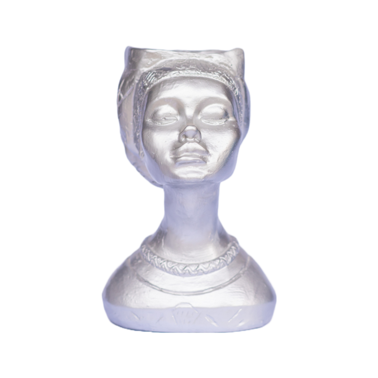 Vaza Printesa africana, argintiu, 24x18x14cm [3]