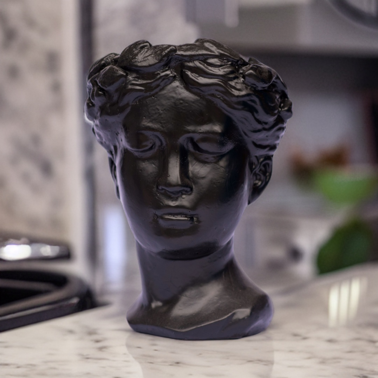 Vaza Venus, negru, 20x16x16cm [2]