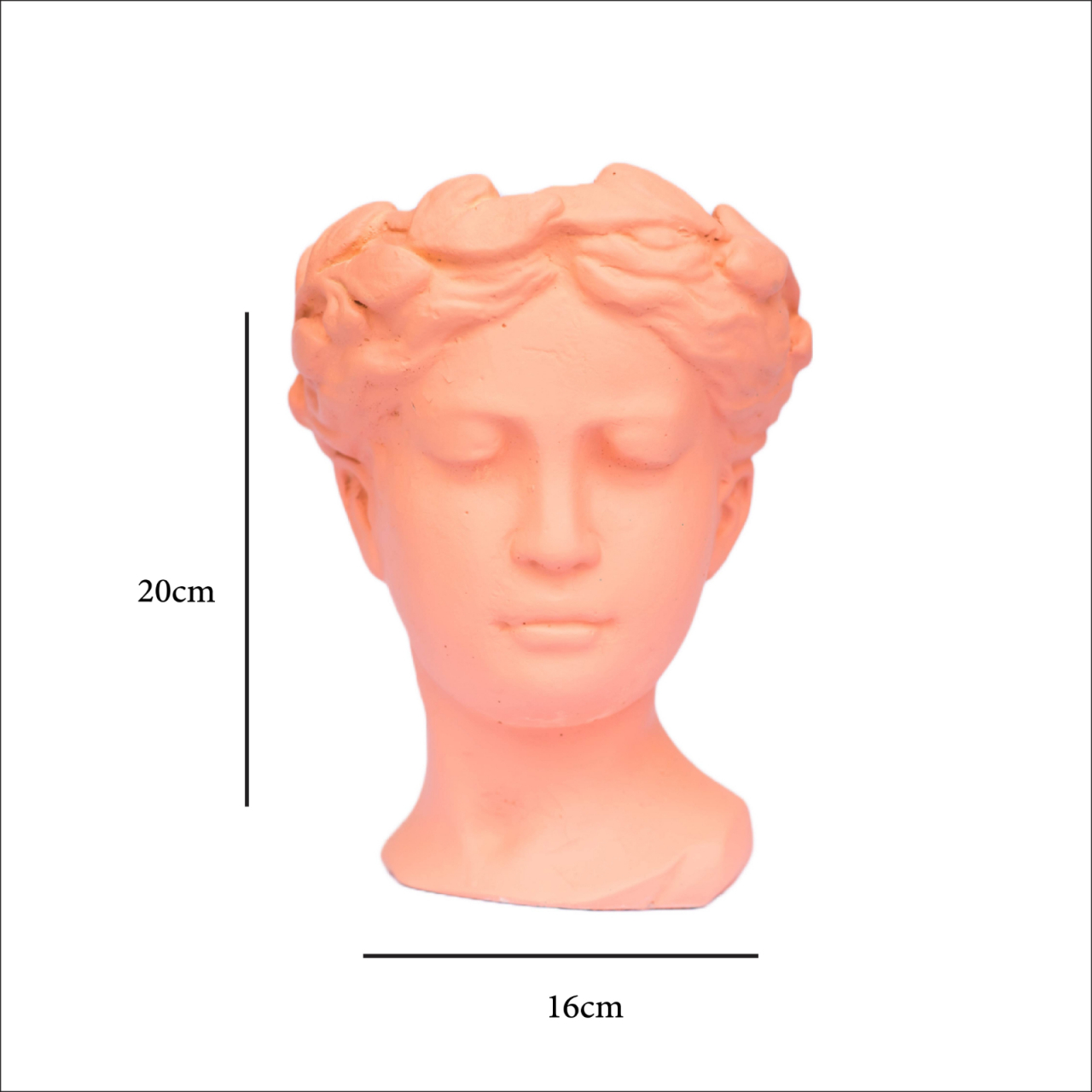 Vaza Venus, roz, 20x16x16cm [4]