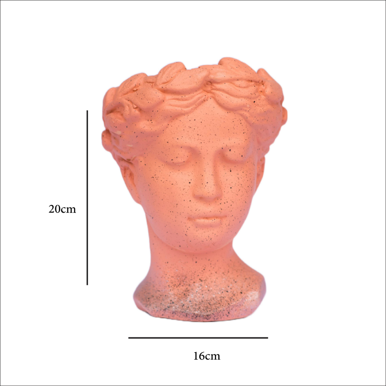 Vaza Venus, roz cu picatele negre, 20x16x16cm [6]