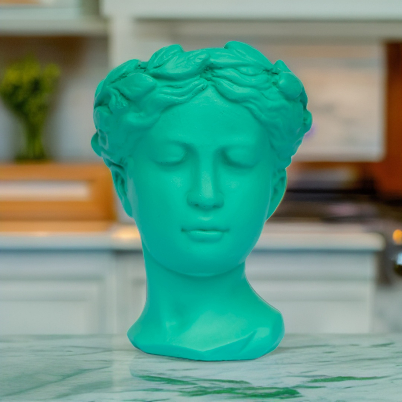 Vaza Venus, verde smarald,  20x16x16cm [2]