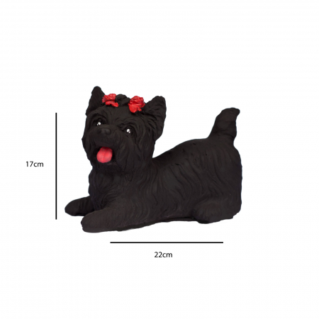 Bichon din beton, negru, pentru exterior, 22x17x12cm [4]