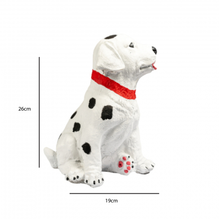 Caine dalmatian din beton, pentru exterior, 26x15x19cm [3]