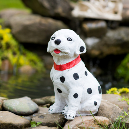 Caine dalmatian din beton, pentru exterior, 26x15x19cm [2]