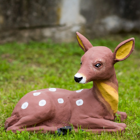 Caprioara din beton, decoratiune gradina, 43x36x20cm [1]