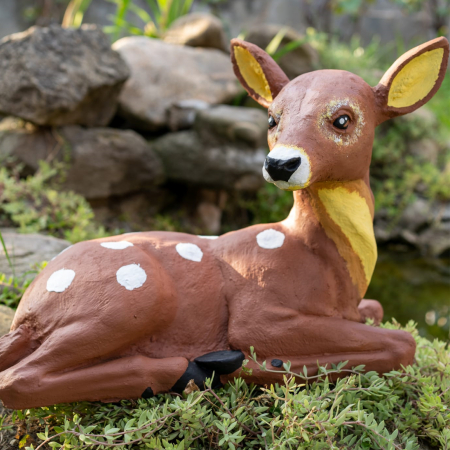 Caprioara din beton, decoratiune gradina, 43x36x20cm [3]